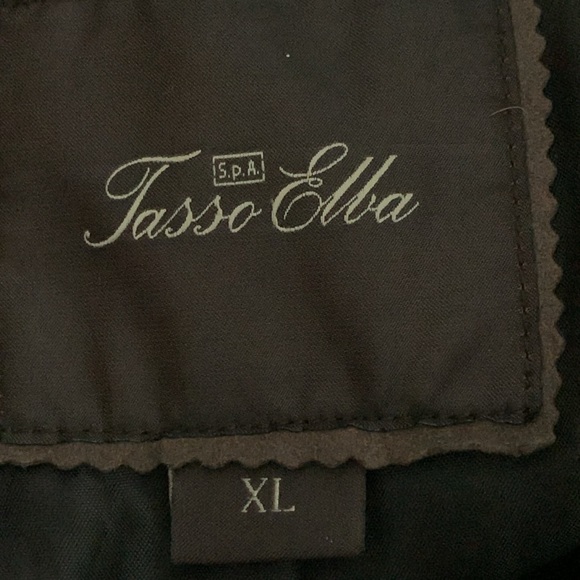 Tasso Elba Mens Full Zip Wool Blend Overcoat Brown - Picture 14 of 16